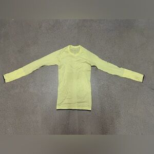 Lululemon Athletica Yellow Long Sleeve Tee